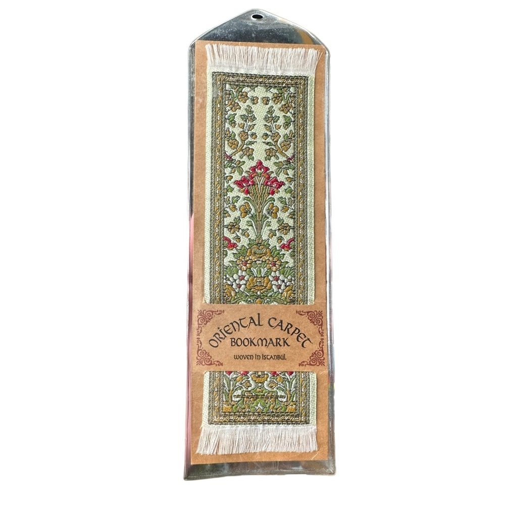 5/$25 😻 Oriental Carpet Bookmark with Intricate Design